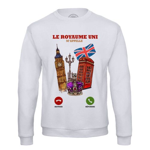Sweat Shirt Homme Le Royaume-Uni M'appelle Culture Londres
