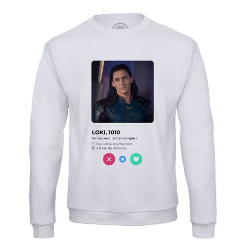 Sweat Shirt Homme Loki Méchant Dieu Réseau Social Rencontre Amour