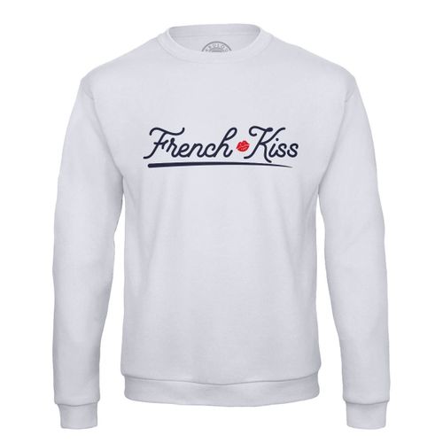 Sweat Shirt Homme French Kiss Amour Bisou Amoureux Coeur