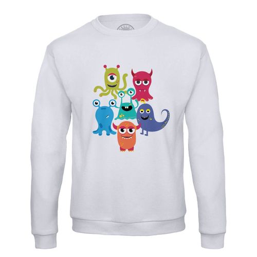 Sweat Shirt Homme Monstres Mignons Halloween Peur Horreur