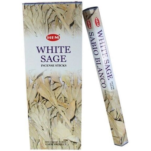 Encens SAUGE BLANCHE HEM 20G x6 Boites (White Sage)