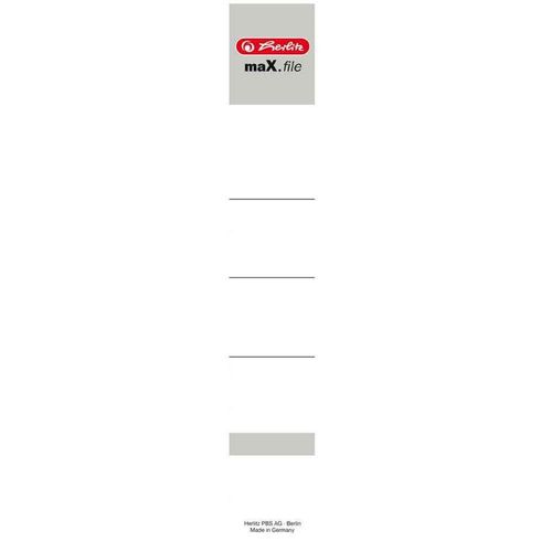 Herlitz Etiquettes De Dos Pour Classeurs Max.File, 30x190 Mm