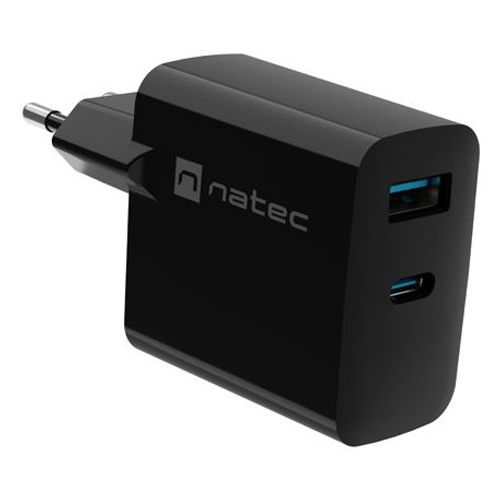 Natec Nuc-2143 Chargeur D'appareils Mobiles Universel Noir Secteur Ch