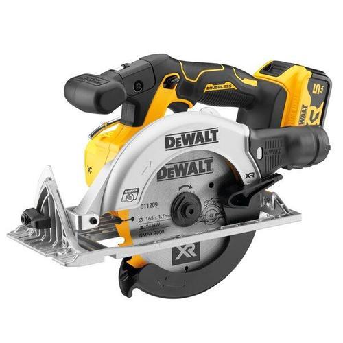 Scie circulaire 165 mm XR 18V DEWALT + 2 batteries 5Ah + coffret Tstak - DCS565P2-QW