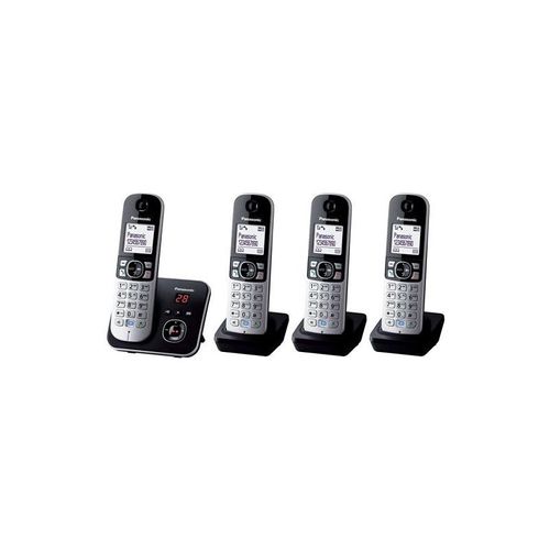 Téléphone fixe sans fil Panasonic KX-TG6824FRB Quattro