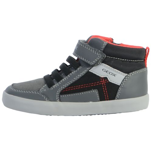 Baskets Enfant/garçons Geox Gisli Gris Foncé/noir