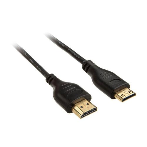InLine High Speed Premium - Câble HDMI avec Ethernet - 19 pin mini HDMI Type C mâle pour HDMI mâle - 1.8 m - triple paire torsadée blindée - noir - support 4K