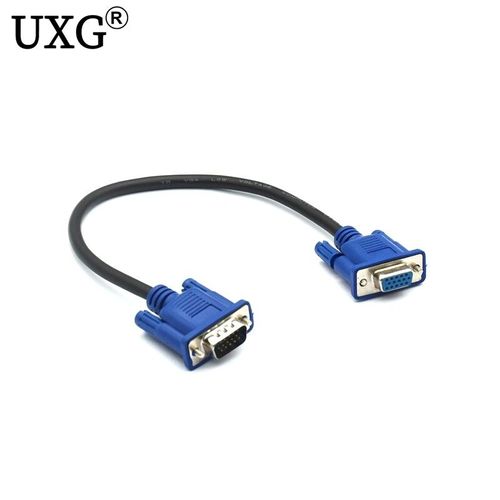 Câble VGA d-sub court,25cm/10 ""HD15Pin,mâle vers mâle,M/F mâle vers mâle et femelle vers femelle,pour moniteur 50cm - Type 0.3m