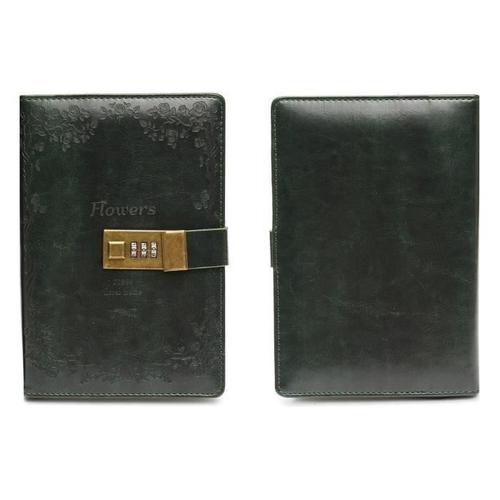 Carnet de notes cuir de journal agenda avec serrure My17937