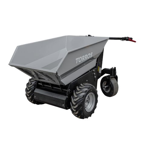 Mini dumper électrique 220l 500kg 4 roues benne basculante motorisée avec batterie 48V / 20Ah Torros MED501H