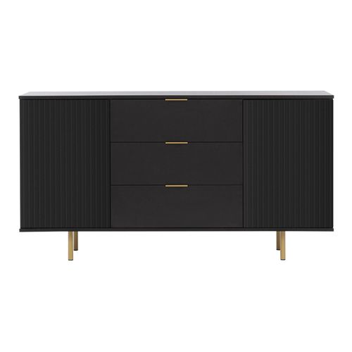 Buffet Bas Contemporain 150 Cm Noir