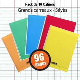 10 Cahiers Calligraphe Polypro Ligne 8000 piqué Taille 240*320 - 96 pages  seyes -Couleurs aléatoires
