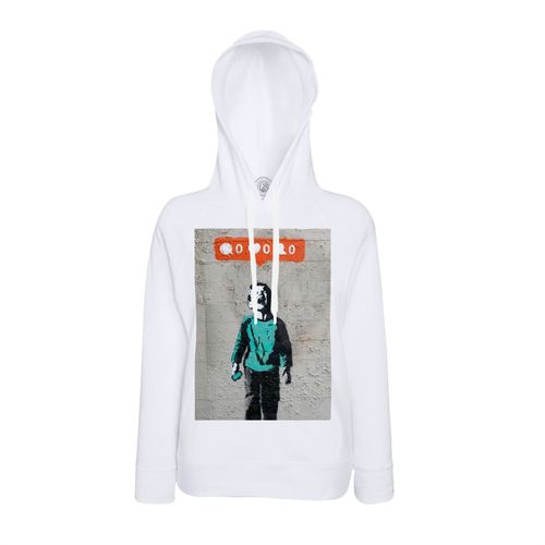 Sweat À Capuche Banksy Reseaux Sociaux Facebook Followers Enfant Pleure