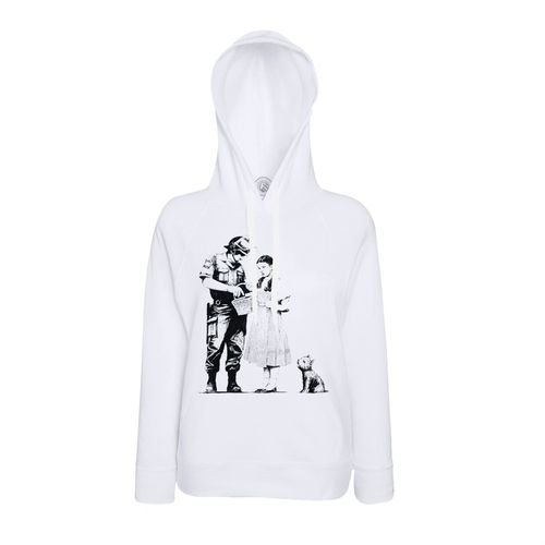 Sweat À Capuche Banksy Fillette Policier Enfant Fouille Chien