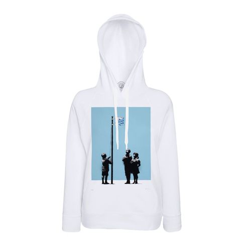 Sweat À Capuche Banksy Tesco Kids Enfants Drapeau Street Art Graffiti