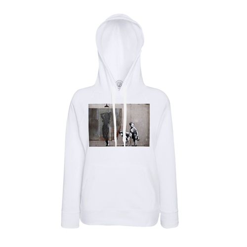 Sweat À Capuche Banksy Voyeur Enfant Street Art Graffiti