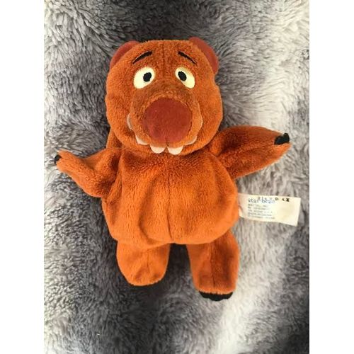 Peluche Doudou Bonhomme Grandes Dents Ours Monstre Star Bean Mattel 19 Cm
