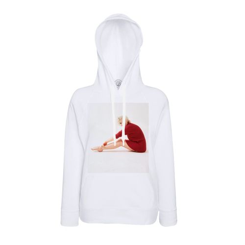 Sweat ? Capuche Marilyn Monroe Robe Rouge Sex Symbol Photo Vintage