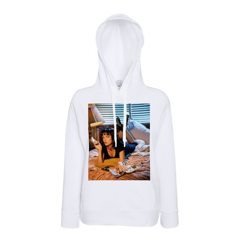 Sweat À Capuche Uma Thurman Pulp Fiction Cigarette Lit Actrice Cinema