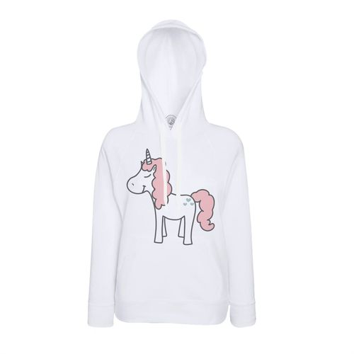 Sweat À Capuche Licorne Illustration Fille Enfant Dessin Mignon