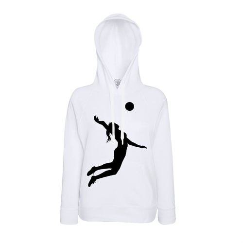 Sweat À Capuche Volleyball Feminin Smash Illustration Sport Jeux Olympiques