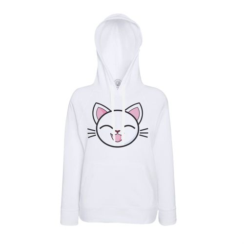 Sweat À Capuche Chat Sourire Heureux Japon Manga Kawai Illustration Enfant