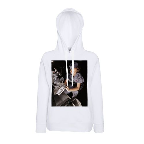 Sweat À Capuche Seconde Guerre Mondiale Femme Hero Mecanicien Wwii