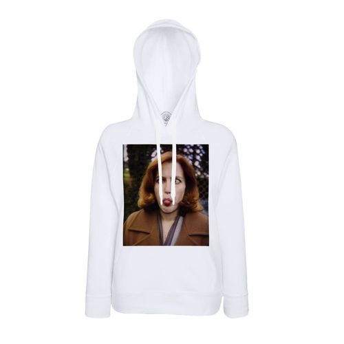 Sweat À Capuche X Files Gillian Anderson Dana Scully Silly Face Cute