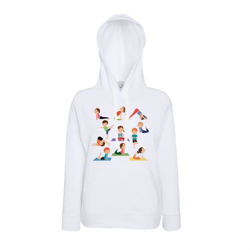 Sweat À Capuche Yoga Enfants Posture Hatha Yoga Asanas Meditation