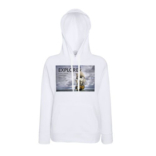 Sweat À Capuche Motivation Explorer/ Le Bateau Est En Sécurité Au Port