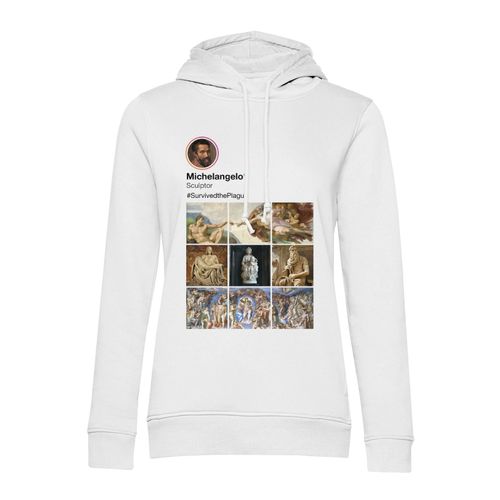 Sweat À Capuche Michel-Ange Réseaux Sociaux Peinture Peintre Vatican