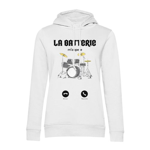 Sweat À Capuche La Batterie M'appelle Musique Passion