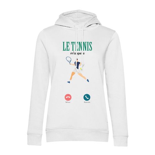Sweat À Capuche Le Tennis M'appelle Sport Raquette