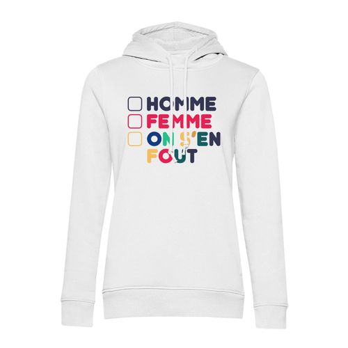 Sweat À Capuche Homme Femme On S'en Fout Lgbtq+ Trans Non-Binaire