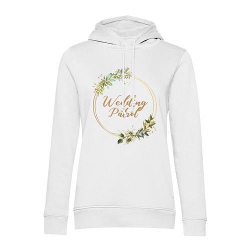 Sweat À Capuche Wedding Patrol Mariage Mariée Cercle Fleurs