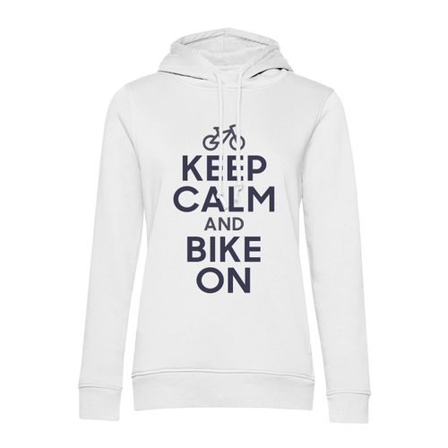 Sweat À Capuche Keep Calm And Bike On Parodie Angleterre Sport Vélo