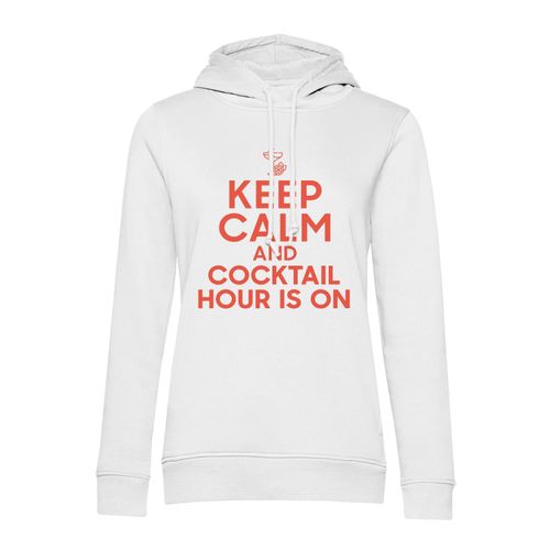 Sweat À Capuche Keep Calm And Cocktail Hour Is On Parodie Angleterre Apéro