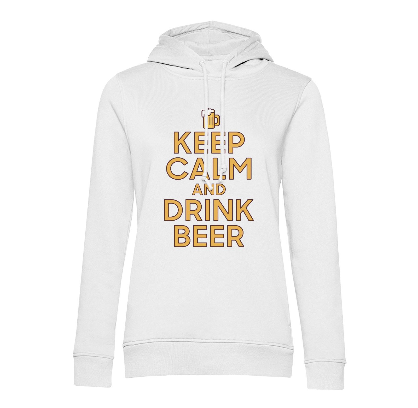 Sweat À Capuche Keep Calm And Drink Beer Parodie Angleterre Apéro