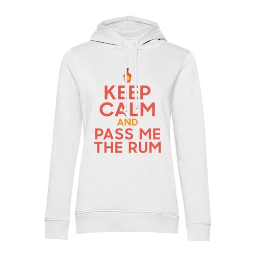 Sweat À Capuche Keep Calm And Pass Me The Rum Parodie Angleterre Rhum
