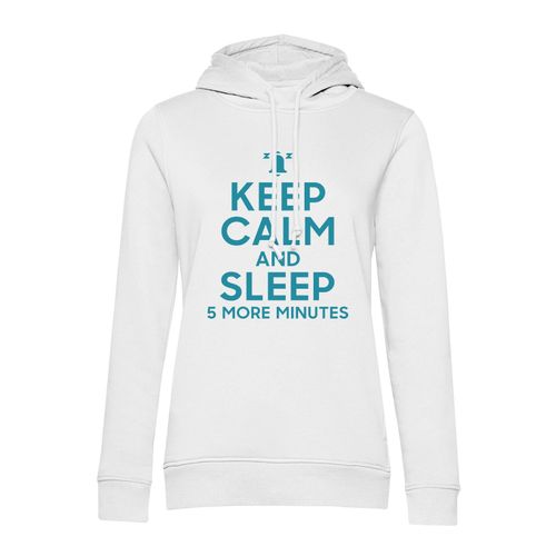 Sweat À Capuche Keep Calm And Sleep 5 More Minutes Parodie Angleterre Humour