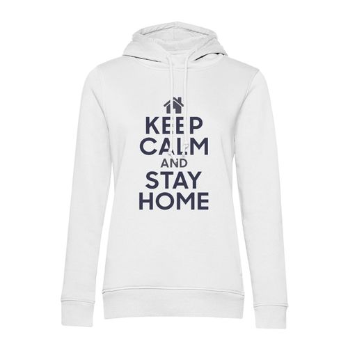 Sweat À Capuche Keep Calm And Stay Home Parodie Angleterre Covid