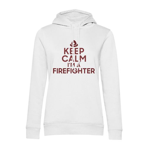 Sweat À Capuche Keep Calm I'm A Firefighter Parodie Métier Job Pompier