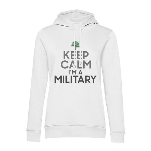 Sweat À Capuche Keep Calm I'm A Military Parodie Métier Job Militaire