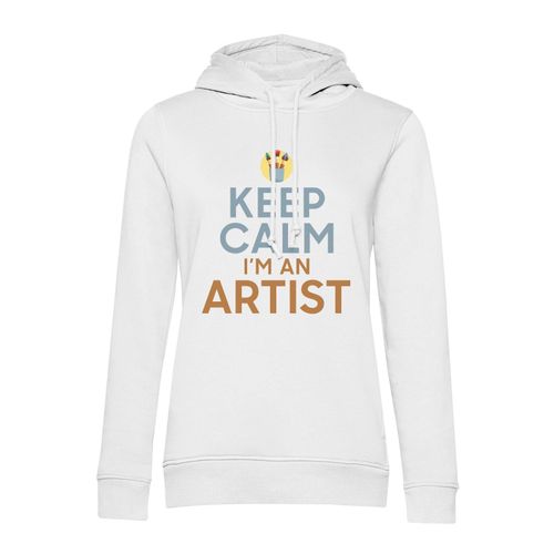 Sweat À Capuche Keep Calm I'm An Artist Parodie Métier Job Artiste