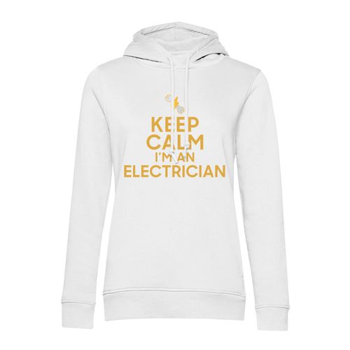 Sweat À Capuche Keep Calm I'm An Electrician Parodie Métier Job Electricien
