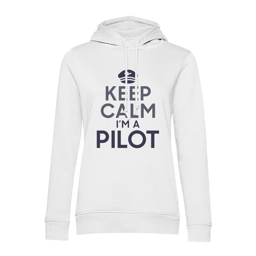 Sweat À Capuche Keep Calm I'm A Pilot Parodie Métier Job Pilote Avion