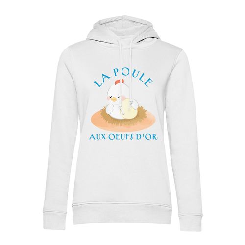 Sweat À Capuche La Poule Aux Oeufs D'or Expression Enfant