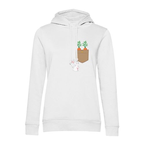 Sweat À Capuche Poche Surprise Lapin Carrottes Mignon Dessin