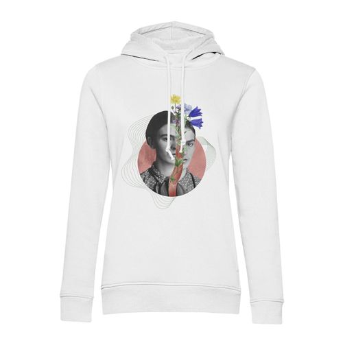 Sweat À Capuche Femme Fleurit Collage Art Surréalisme Fleurs