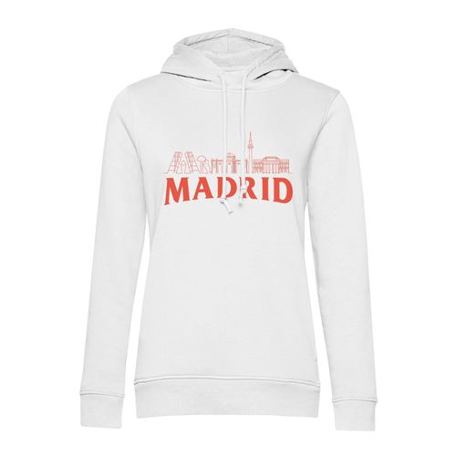 Sweat À Capuche Madrid Minimaliste Voyage Culture Artiste Espagne